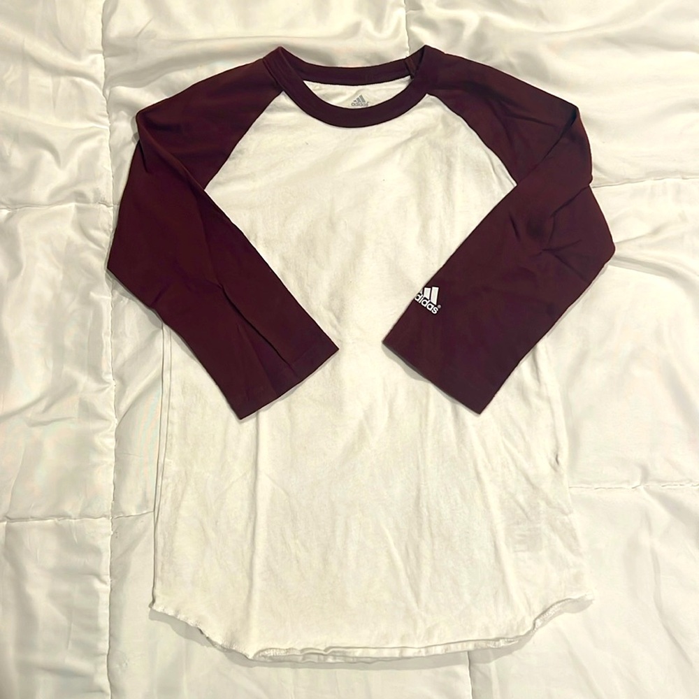 Adidas Baseball Shirt: 3/4 sleeve